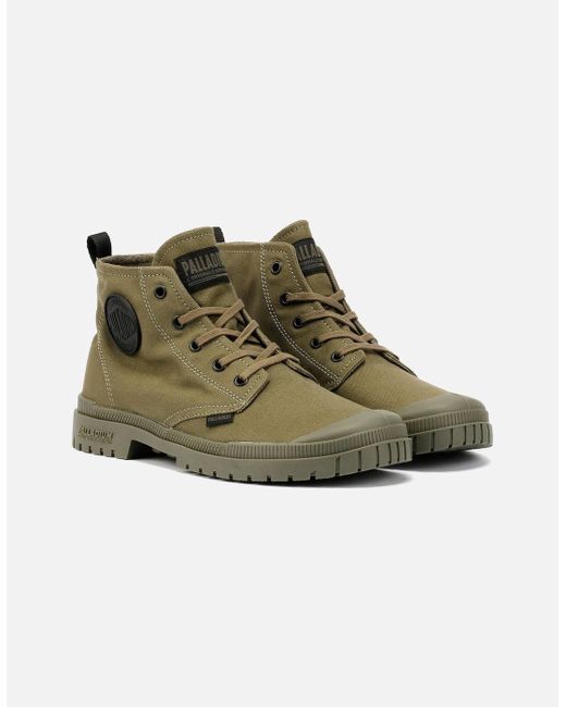 Palladium Green Sp20 Hi Cvs Canvas Night Boots