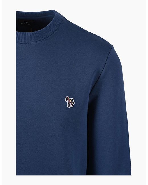 Paul Smith Blue Reg Fit Sweatshirt for men