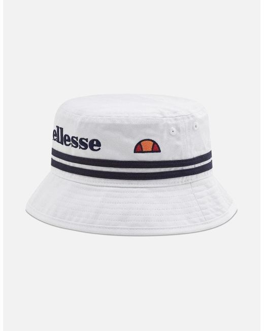 Ellesse White Lorenzo Bucket Hat for men