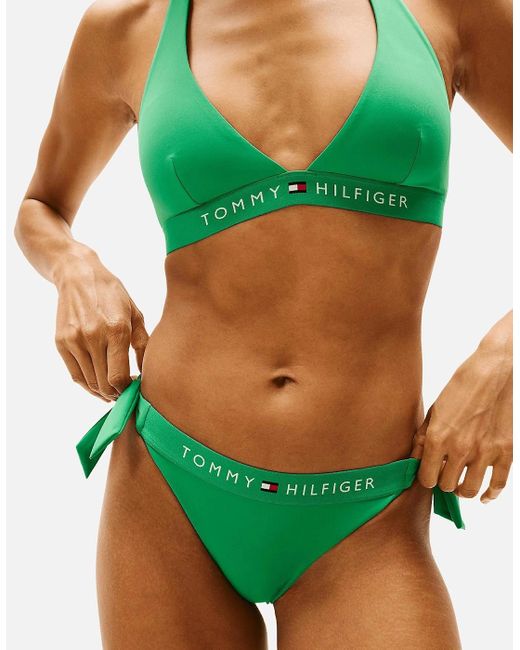 Tommy Hilfiger Green Th Original Bikini Bottoms, Radiant