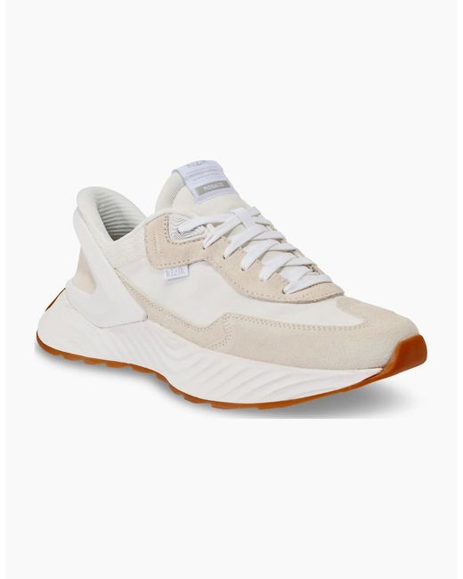 KIZIK White Monaco Slip On Suede Trainers for men