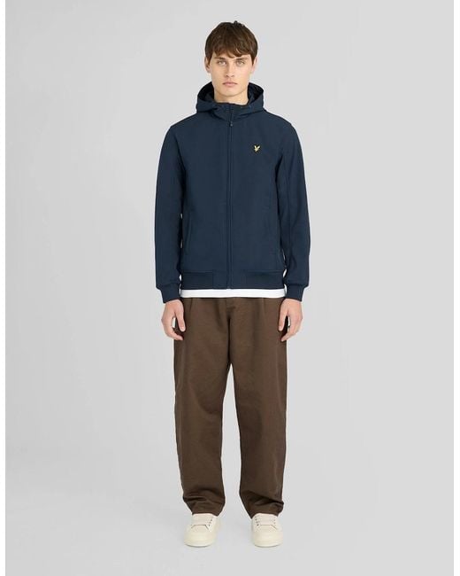 Lyle & Scott Blue Sports Mesh-Back Softshell Jacket for men