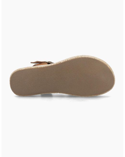 Hush Puppies Brown Rosa Rafia Sandal Ankle Strap Sandals Tan