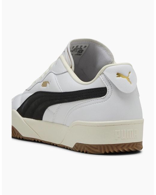 PUMA White Tifosi Lux Low Top Trainers for men