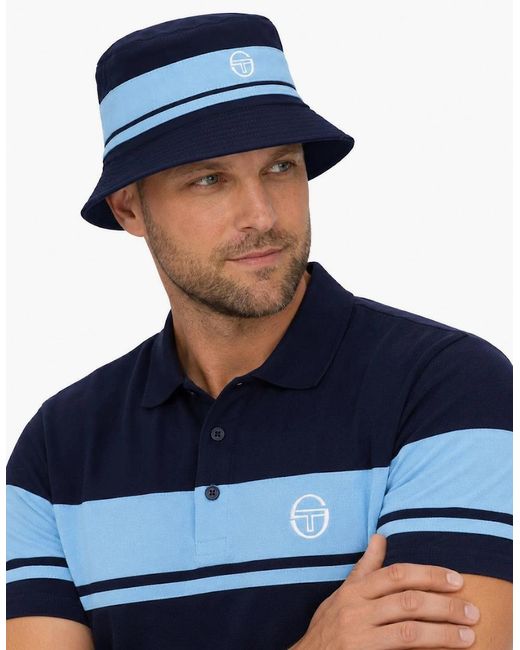 Sergio Tacchini Blue Newsford Bucket Hat Maritime/Baltic Sea for men