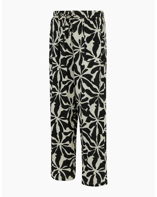 Regatta White Ladies Elbrie Abstract Floral Trousers