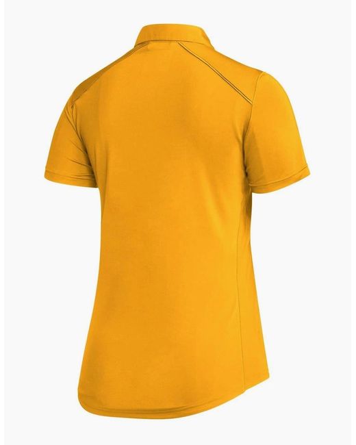 Adidas Yellow Collared Neck Raglan Sleeve Polo Shirt