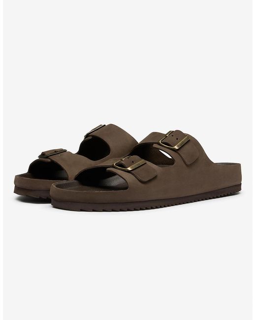 Oliver Sweeney Brown Nubuck Sandals for men