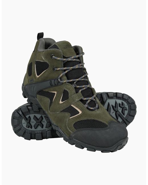 Mountain Warehouse Black Curlew Waterproof Low Profile Walking Boots for men