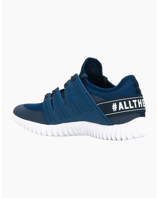 Philipp Plein Blue Plein Sport Robinson Runner Trainers for men