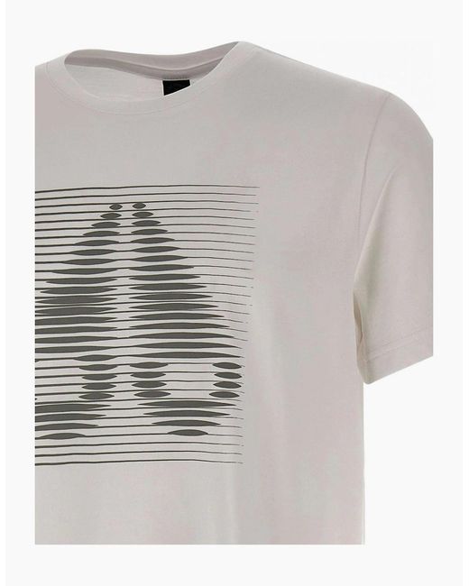 Moose Knuckles White Raydaze T-Shirt 891 Milky Way for men