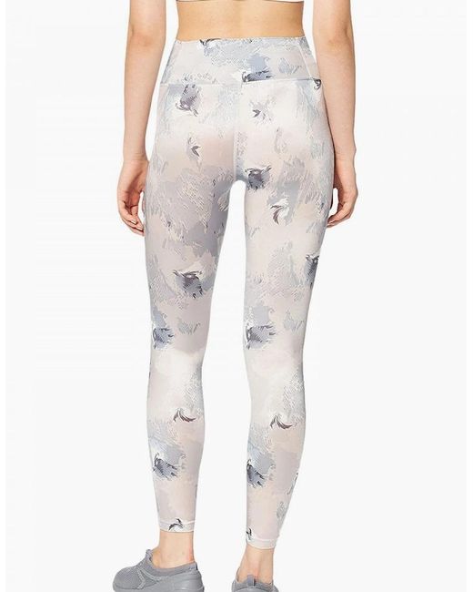 Emporio Armani Pink Bodywear Visibility Leggings, Birds Powder Print