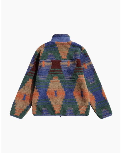 Penfield Blue Forefounders Mattawa Lead Fleece Jacket for men