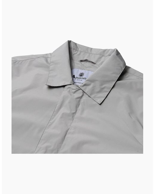 Aquascutum Gray Active Packable Trench Antarctica Jacket for men