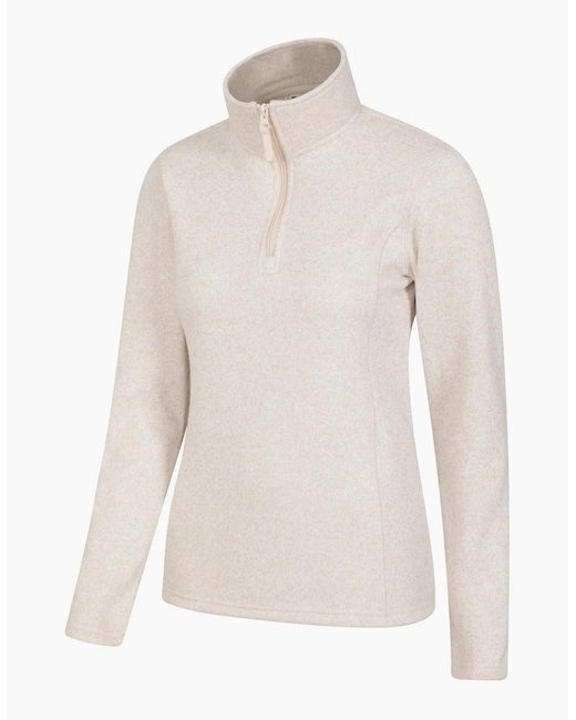 Mountain Warehouse White Ladies Idris Half Zip Fleece Top