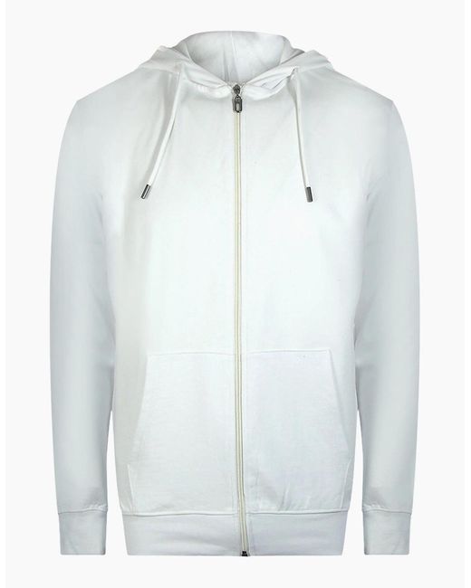 Roberto Cavalli Blue Cavalli Class Bold Floral Logo Off Zip-Up Hoodie for men