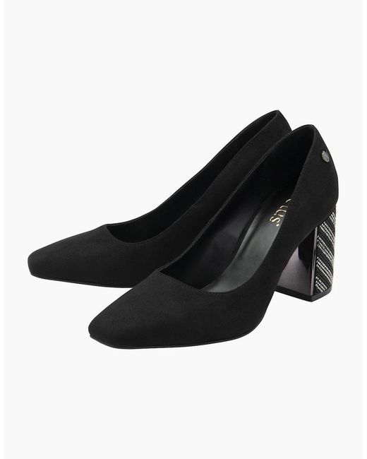 Lotus Black Cassidy Court Shoes