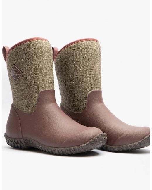 Muck Boot Brown S Muckster Ii Mid Rubber Short Boots Raisin