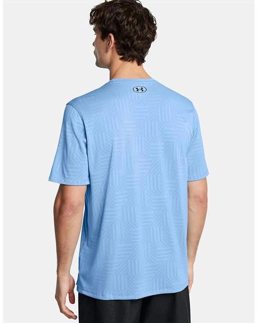 Under Armour Blue Tech Vent Geotessa T-Shirt for men