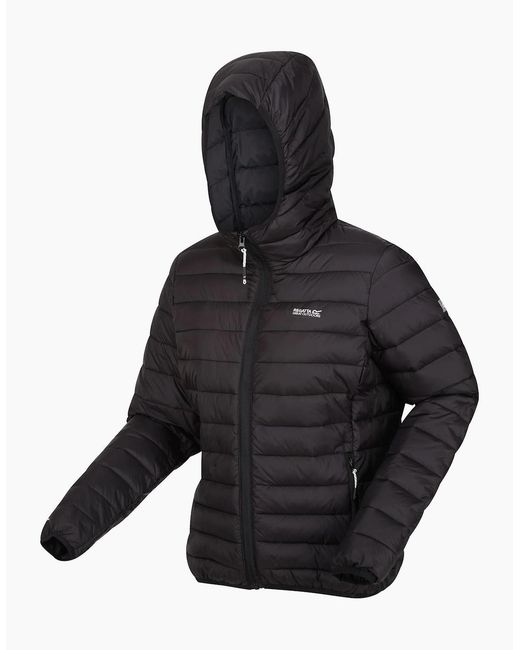 Regatta Black Ladies Marizion Hooded Padded Jacket