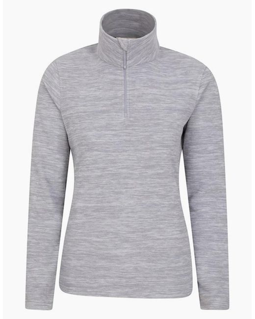 Mountain Warehouse Gray Ladies Snowdon Melange Fleece Top