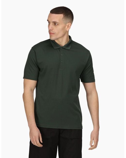 Regatta Green Professional Moisture Wicking Polo Shirt for men