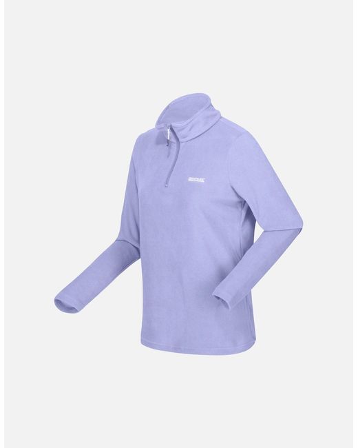 Regatta Purple Great Outdoors /Ladies Sweetheart 1/4 Zip Fleece Top