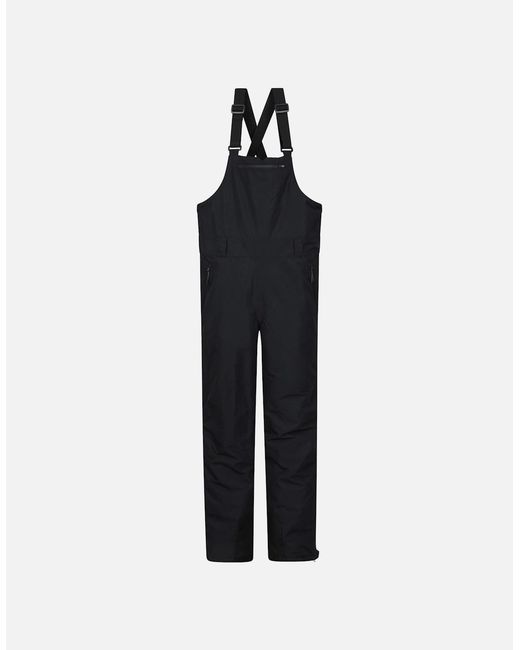 Mountain Warehouse Black Eris Waterproof Bib Front Ski Trousers for men