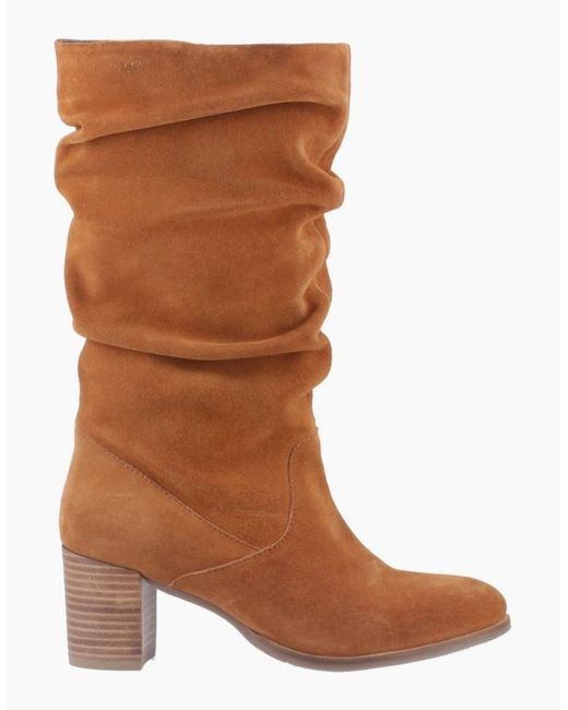 Hush Puppies Brown Cosima Knee High Boots