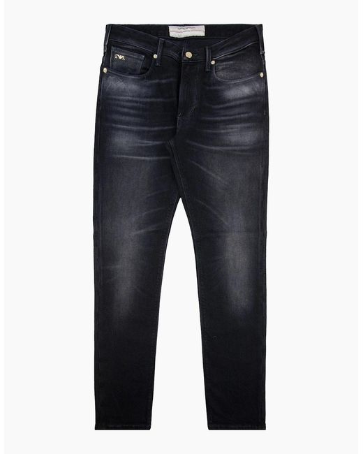Emporio Armani Blue Badge J06 Jeans Dark for men