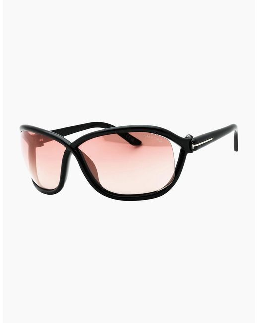 Tom Ford Pink Mirror Velvet Lens Shiny Sunglasses