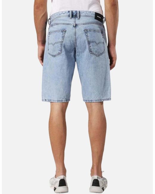 DIESEL Blue Keeshort 084Re Shorts Denim Jeans Regular Summer Casual Beach Wear for men