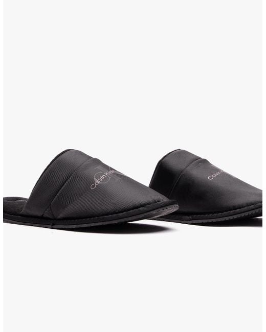 Calvin Klein Black Hotel Slipper Mules for men
