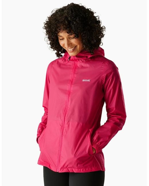 Regatta Purple Ladies Pack It Iii Waterproof Jacket