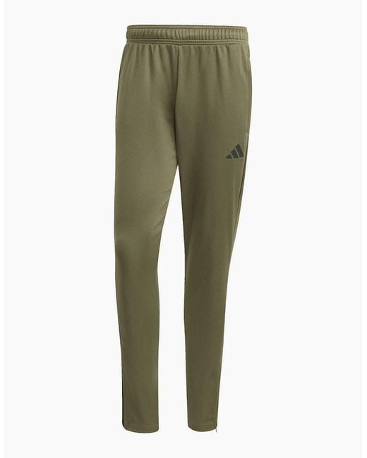 Adidas Green Sereno Side Stripe Slim Patterned Track Pants for men