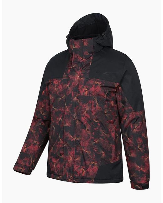 Mountain Warehouse Orange Shadow Ii Printed Ski Jacket for men