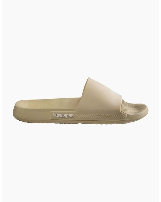 Havaianas White Solid Patterned Open Toe Slide Sandals