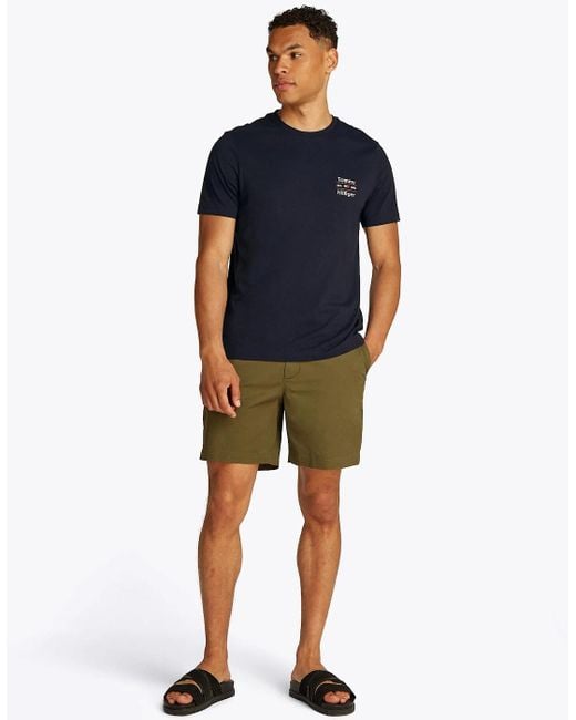Tommy Hilfiger Blue Stack T Shirt for men