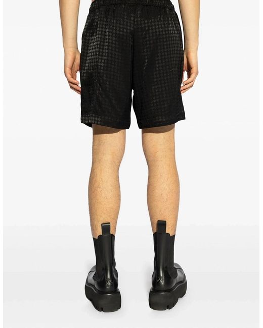 Amiri Black Ma Quad Jacquard Shorts for men