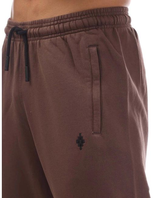 Marcelo Burlon Brown Cross Relaxed Sweatpants for men