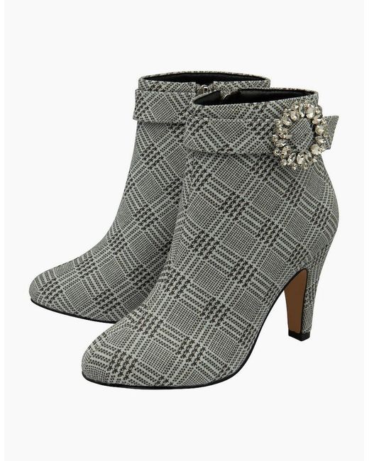 Lotus Gray Adele Ankle Boots
