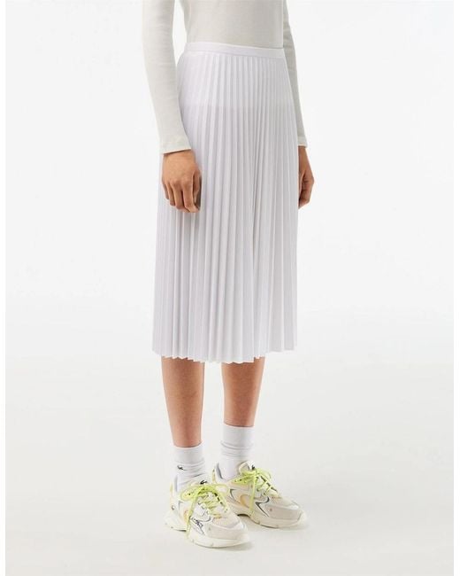 Lacoste White Knitted Skirt