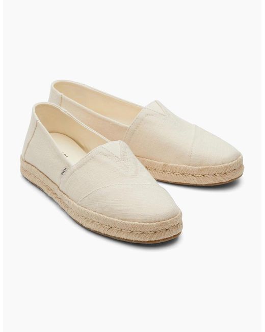 TOMS White Alpargata Rope 2.0 Slip On Shoes