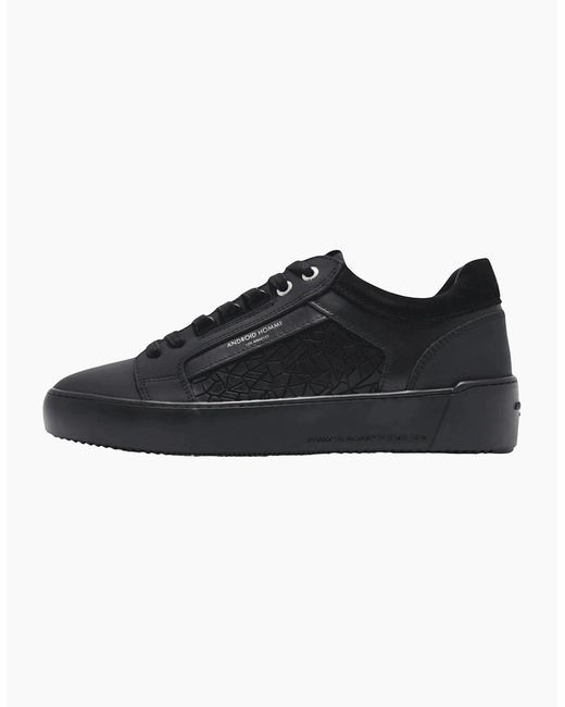 Android Homme Black Venice Rubberised Mosaic Sneaker Trainer for men