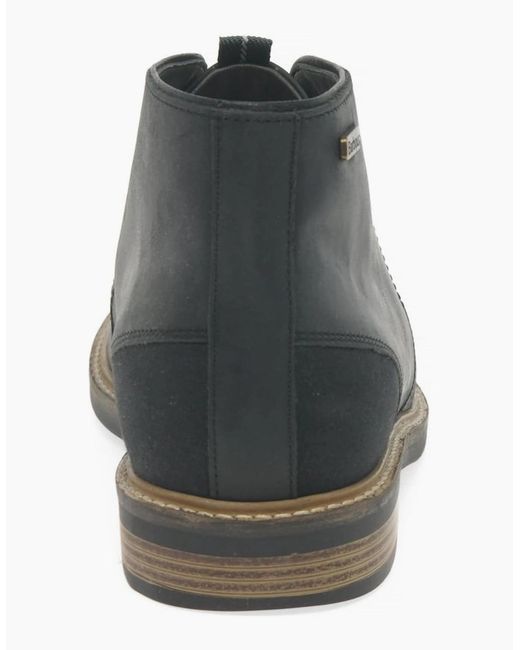 Barbour Black Readhead Leather Chukka Boots for men
