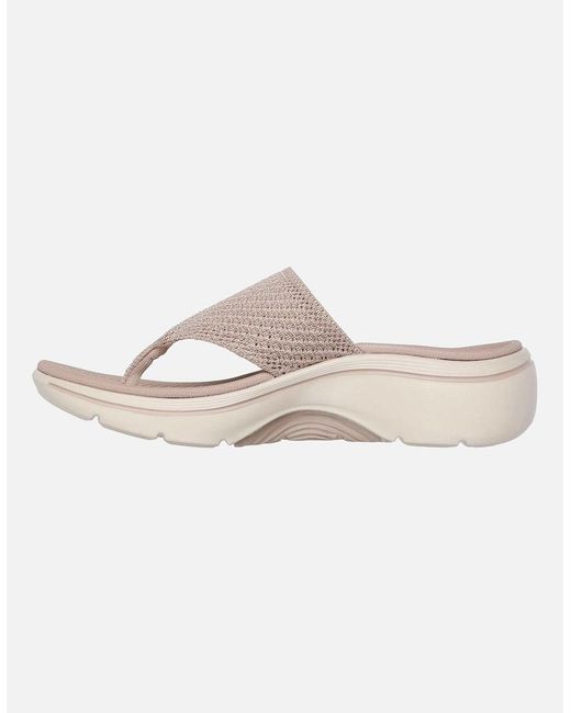 Skechers Go Walk Natural Arch Fit 2.0 Textile Taupe Standard Sandals