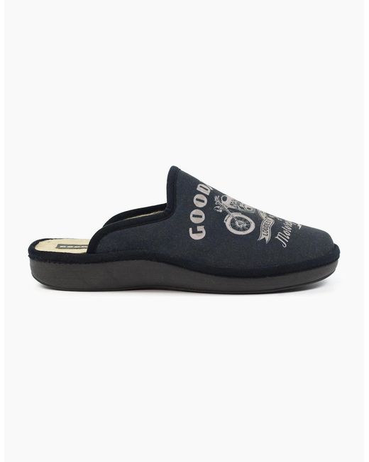 Goodyear Blue Huxley Mule Slippers for men
