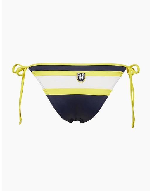Tommy Hilfiger Yellow Cheeky String Side Tie Swim Bikini, Blazer
