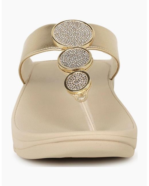 Fitflop White Halo Toe Post Sandals