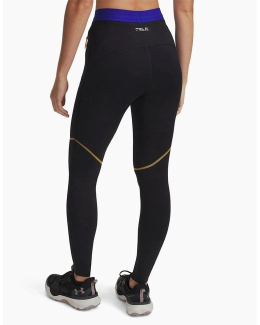 Under Armour Blue Trial Run Solid Patterned Leggings